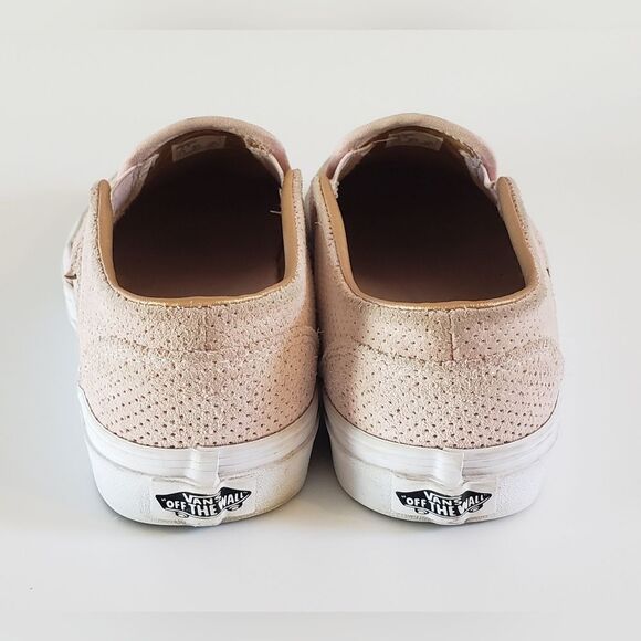 Vans Women's Sneakers in Light Pink and White Size 7.5 - Picture 7 of 10